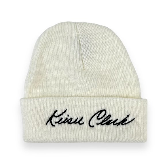 Keiser Clark White Ribbed Beanie